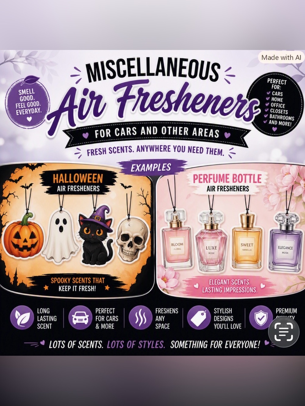 Air Fresheners - Car or other areas